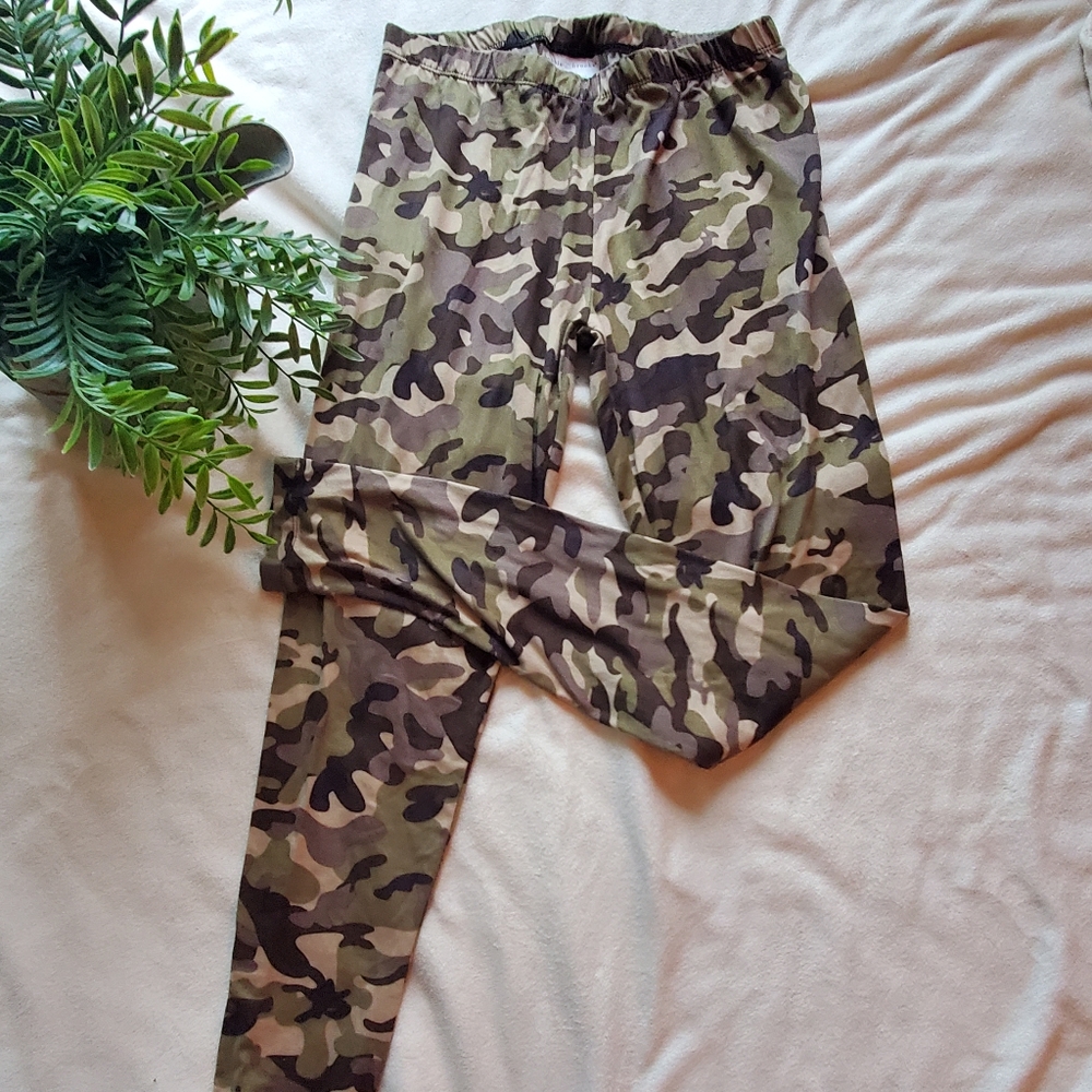 Camouflage cotton leggings